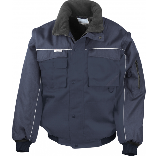 navy Cazadora Heavy Duty mangas extraíbles