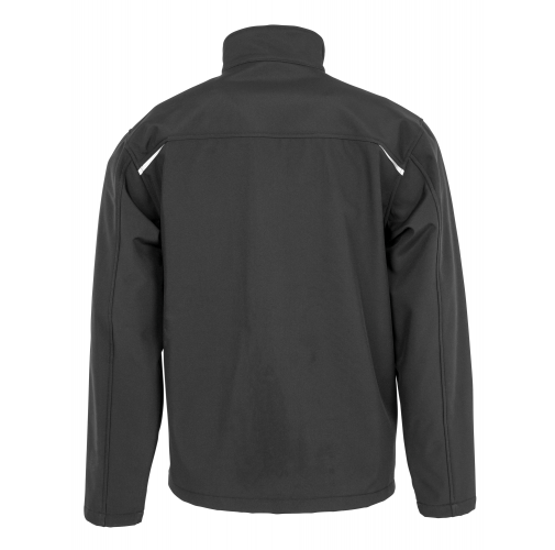 black Chaqueta softshell - Material reciclado