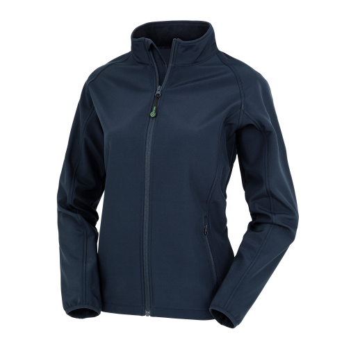 navy Chaqueta softshell material reciclado mujer