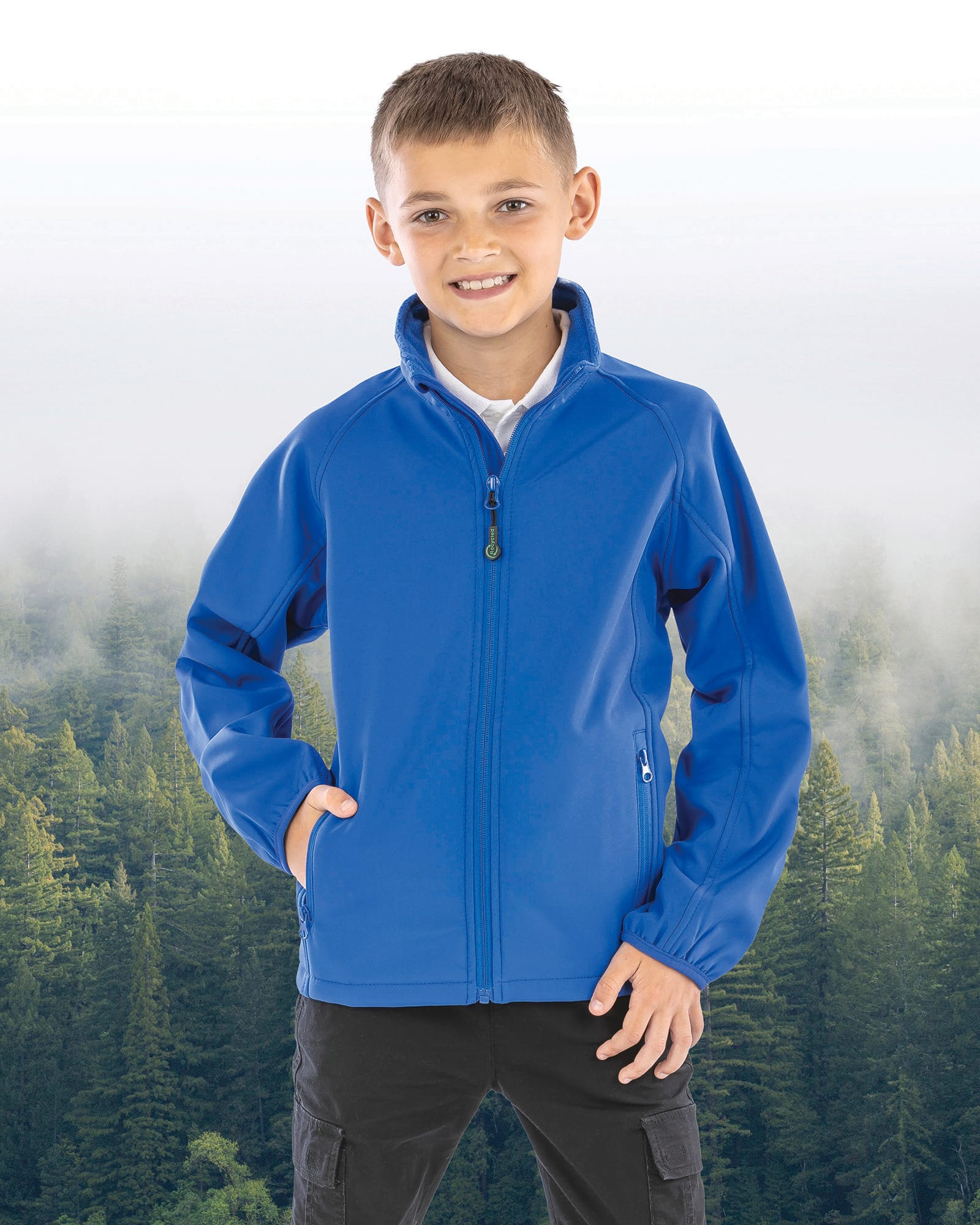 Chaqueta softshell reciclada de 2 capas infantil<br/>