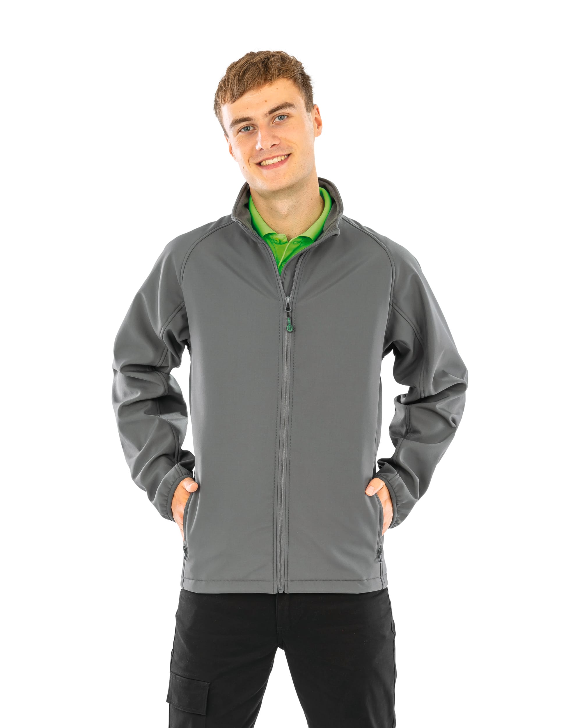 Chaqueta softshell material reciclado hombre