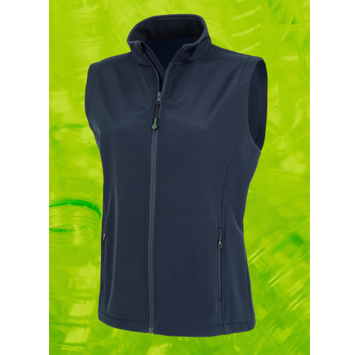 navy Chaleco softshell reciclado mujer