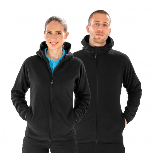 Chaqueta capucha micropolar - Material reciclado