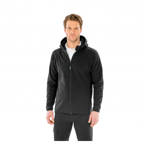 Chaqueta capucha micropolar - Material reciclado