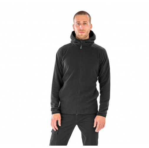 Chaqueta capucha micropolar - Material reciclado