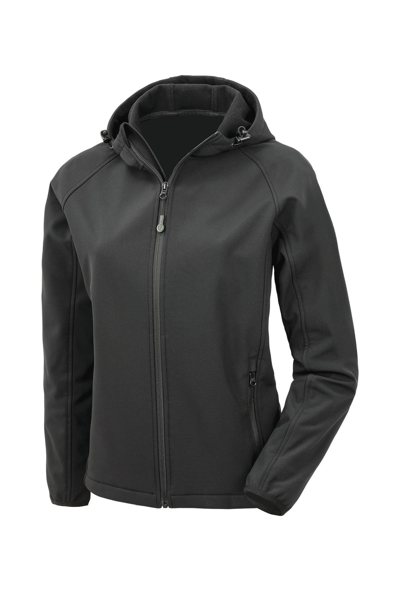 Chaqueta softshell reciclada de 3 capas con capucha mujer<br/>