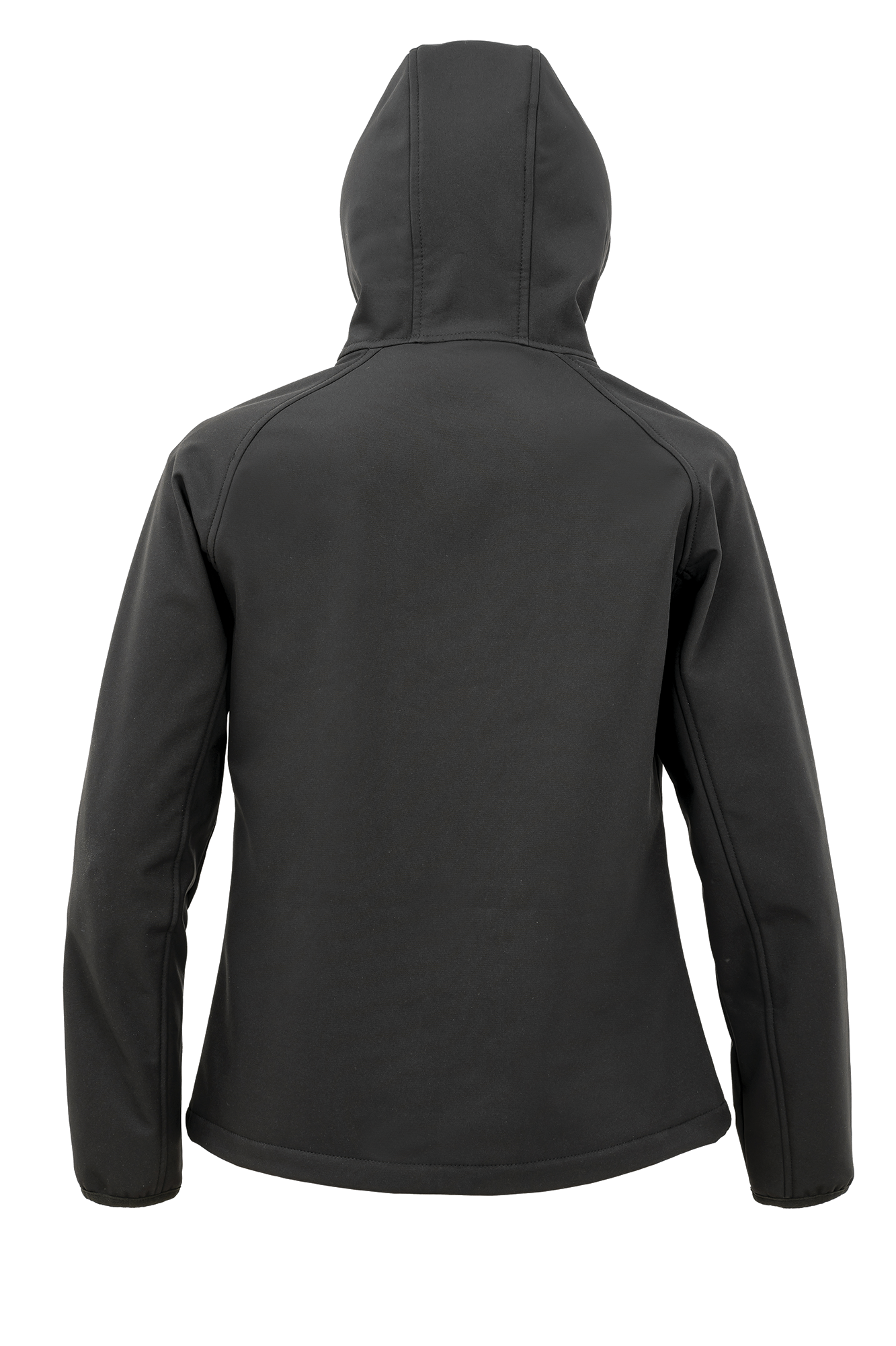 black Chaqueta softshell reciclada de 3 capas con capucha mujer<br/>