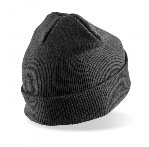 black Gorro de doble punto para estampar