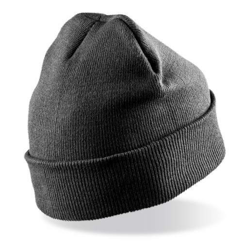 grey Gorro de doble punto para estampar