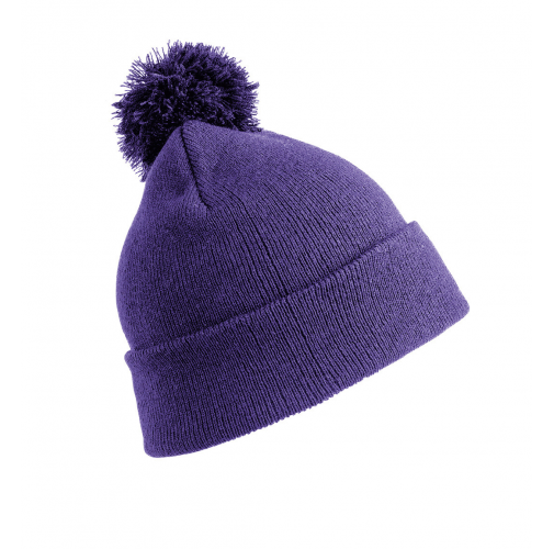 purple Gorro pompón