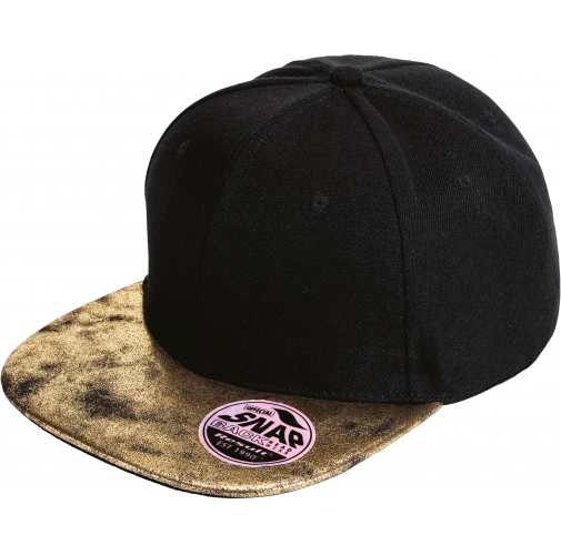 black / gold Gorra Bronx Glitter
