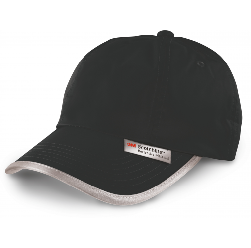 black Gorra con bordes reflectantes