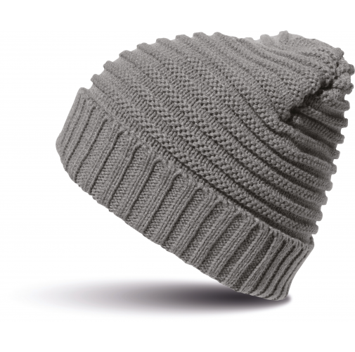 grey Gorro trenzado