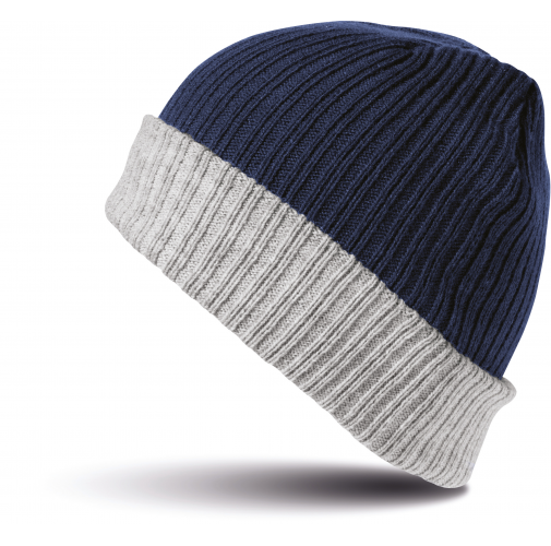 navy / grey Gorro trenzado