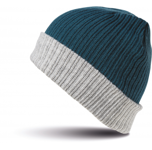 teal / grey Gorro trenzado