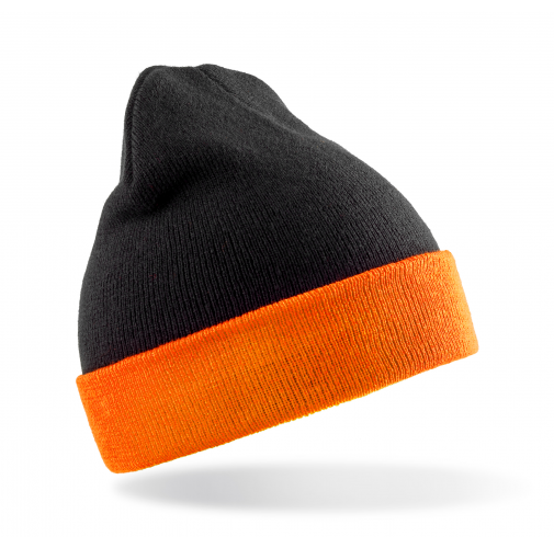 black / orange Gorro clásico - Material reciclado