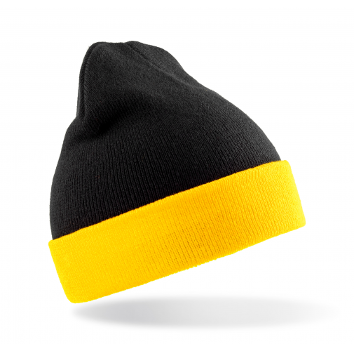 black / yellow Gorro clásico - Material reciclado