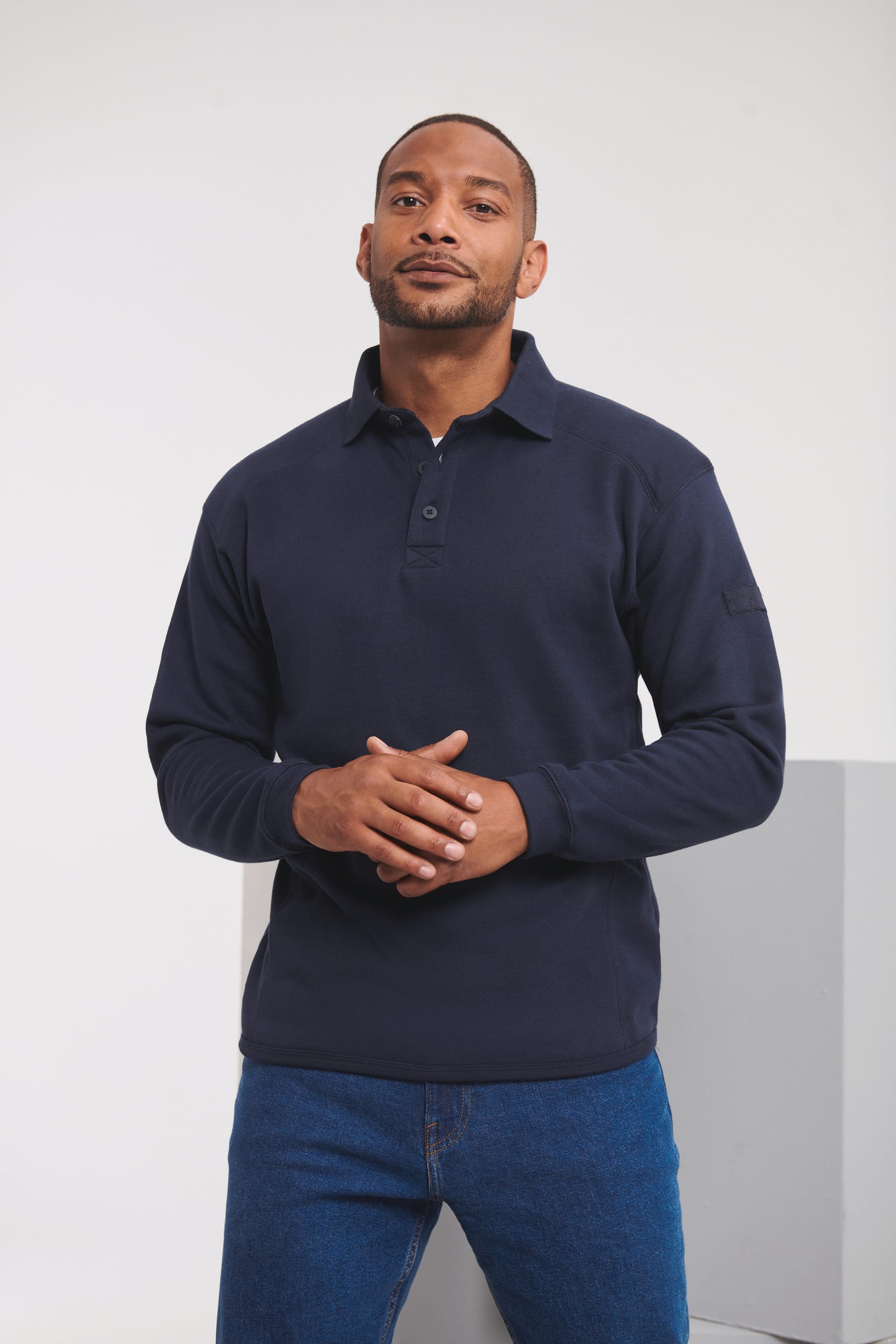 Sudadera Heavy Duty cuello de polo