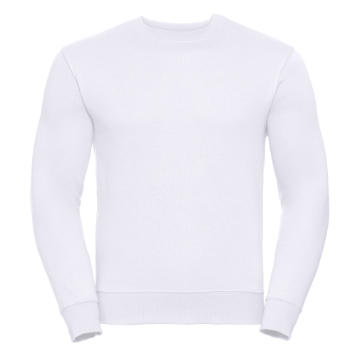 white Sudadera Authentic cuello redondo