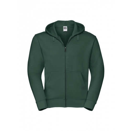 bottle green Sudadera Authentic con cremallera y capucha