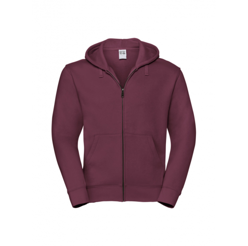burgundy Sudadera Authentic con cremallera y capucha