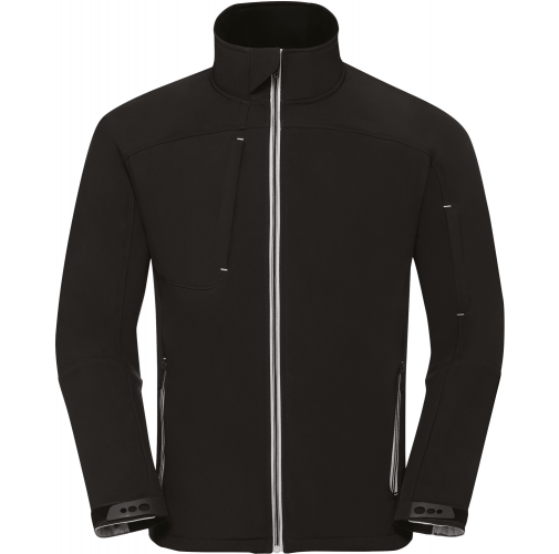 black Chaqueta Softshell Bionic-Finish® hombre