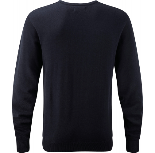 french navy Jersey cuello de pico hombre