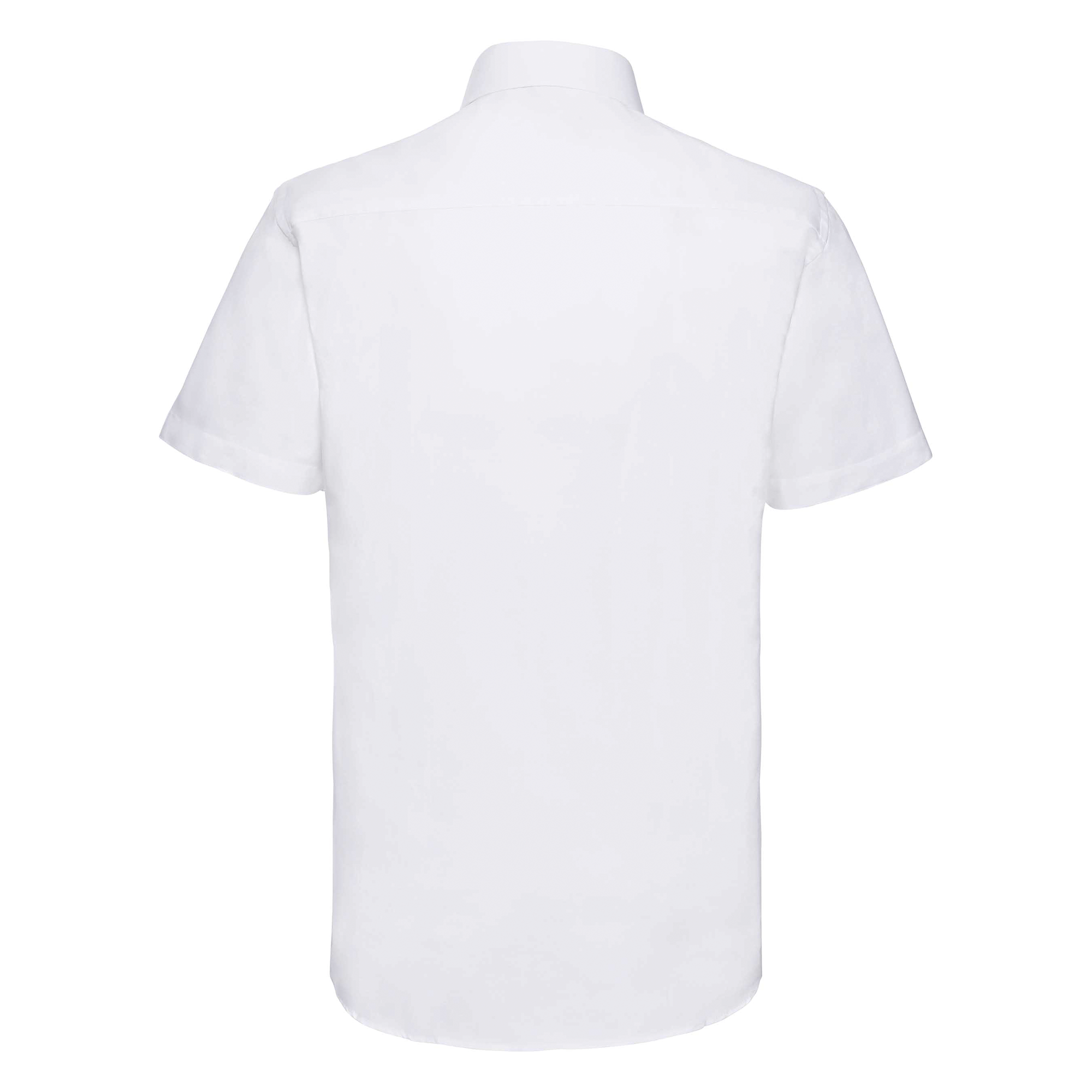 Camisa entallada de hombre de tejido oxford manga corta