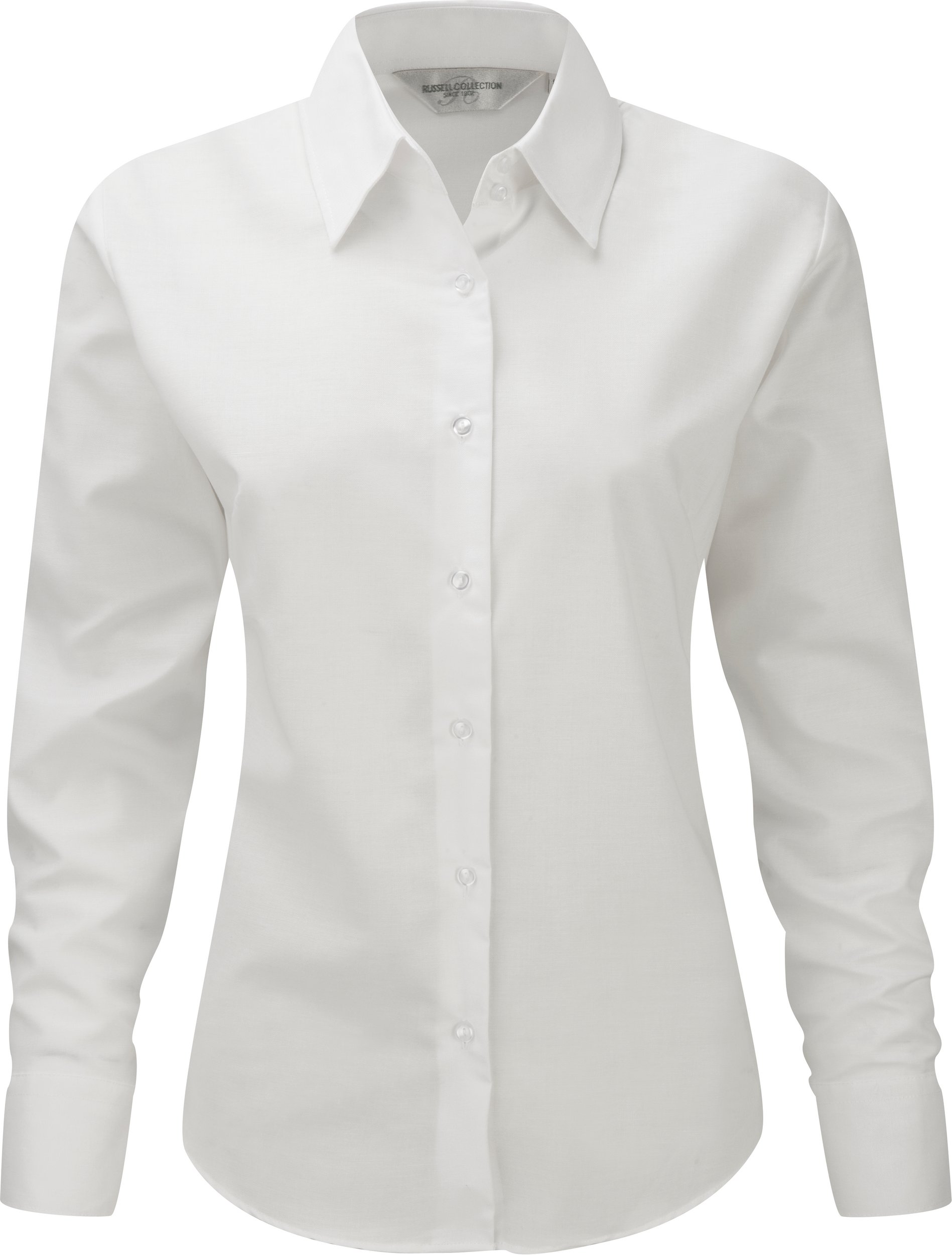 black Camisa Oxford manga larga mujer