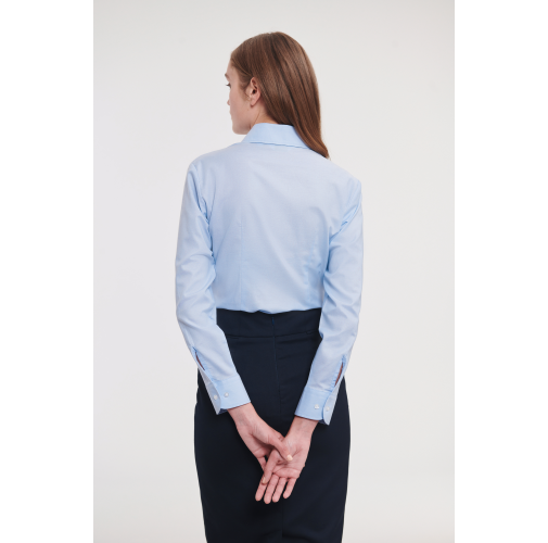 Camisa Oxford manga larga mujer