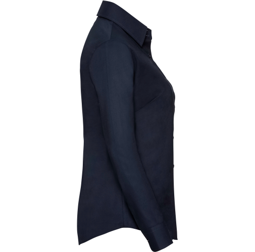 bright navy Camisa Oxford manga larga mujer