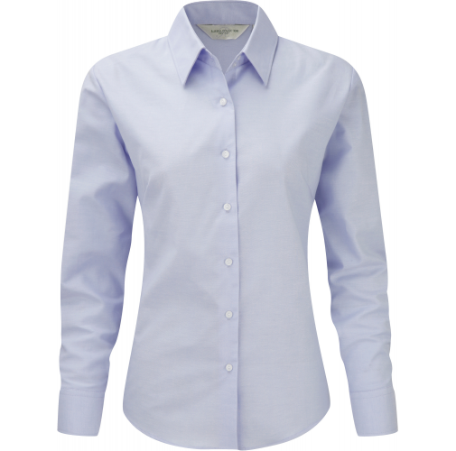 oxford blue Camisa Oxford manga larga mujer
