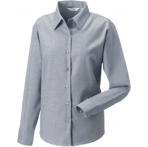 silver Camisa Oxford manga larga mujer