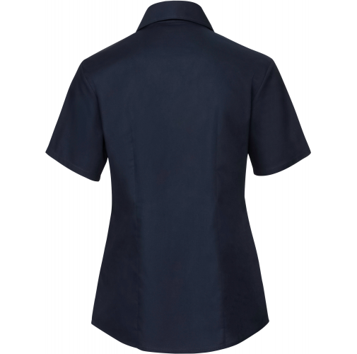bright navy Camisa Oxford manga corta mujer