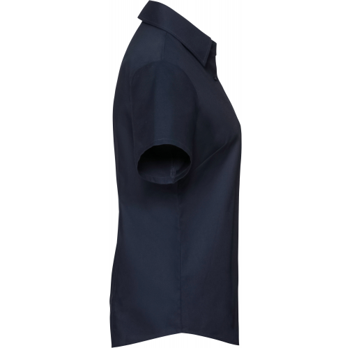 bright navy Camisa Oxford manga corta mujer