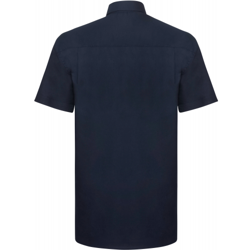 bright navy Camisa Oxford manga corta hombre