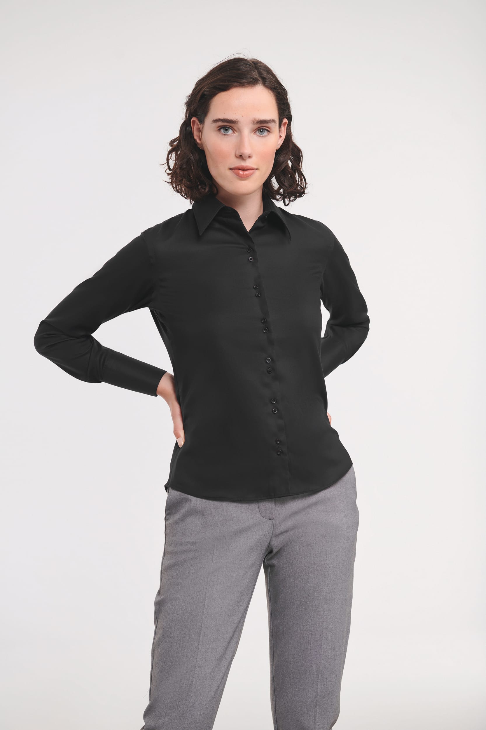 CAMISA NON-IRON MANGA LARGA MUJER