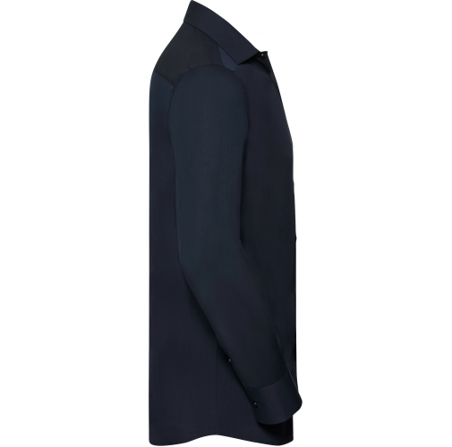 bright navy Camisa Ultimate Stretch manga larga hombre