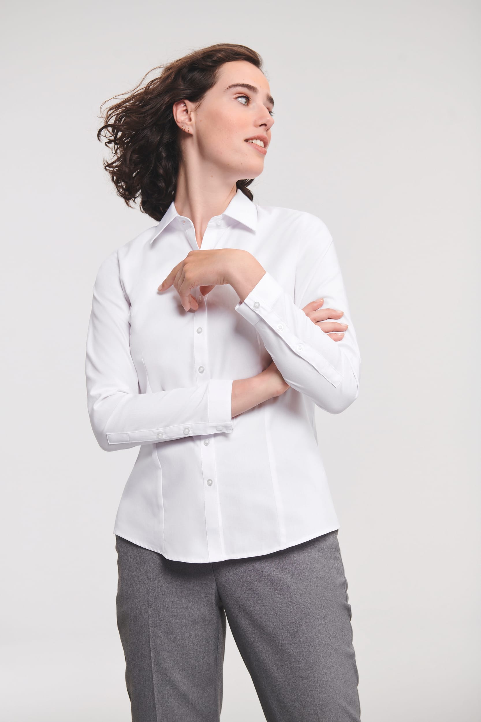 CAMISA ESPIGA MANGA LARGA MUJER