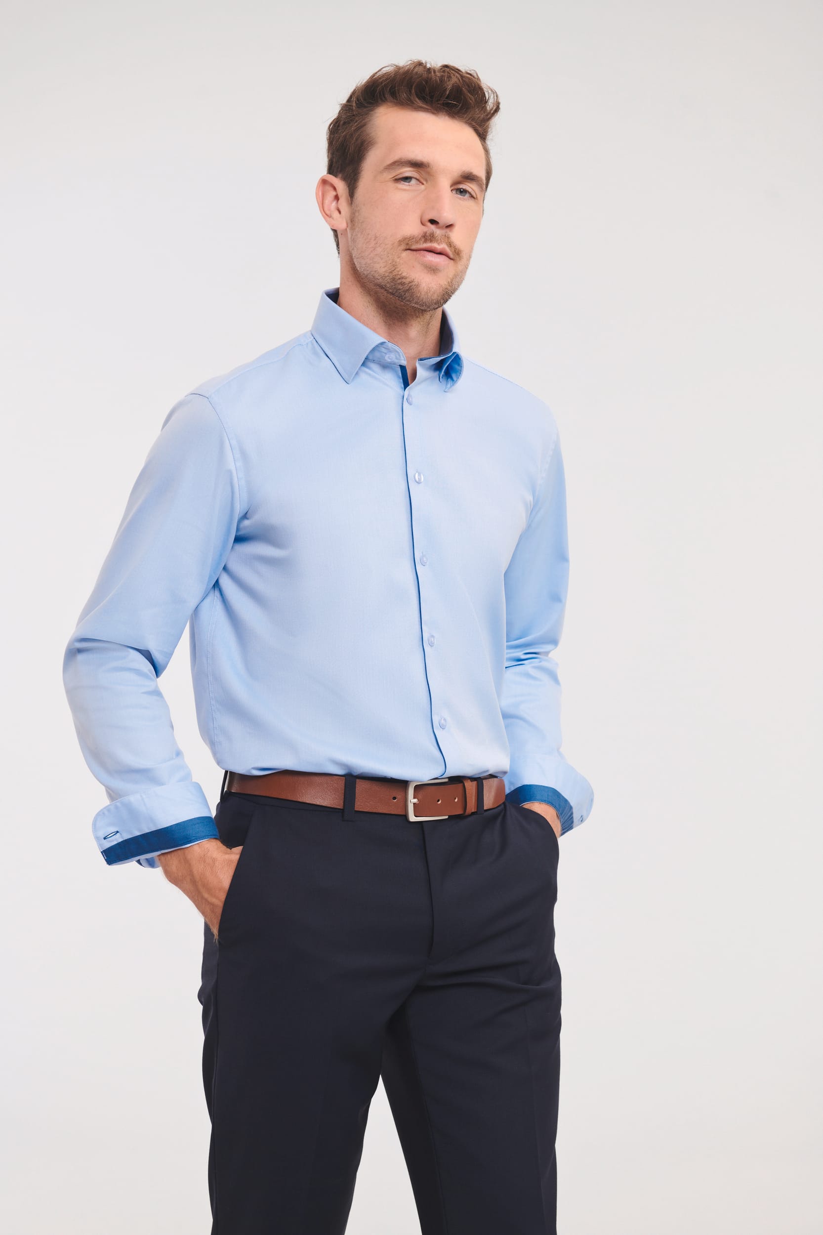 Camisa Espiga manga larga