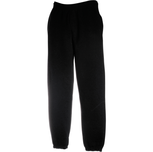 black Pantalón de jogging - tobillos elásticos (64-026-0)