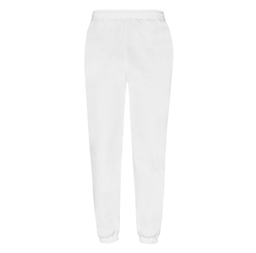 white Pantalón de jogging - tobillos elásticos (64-026-0)