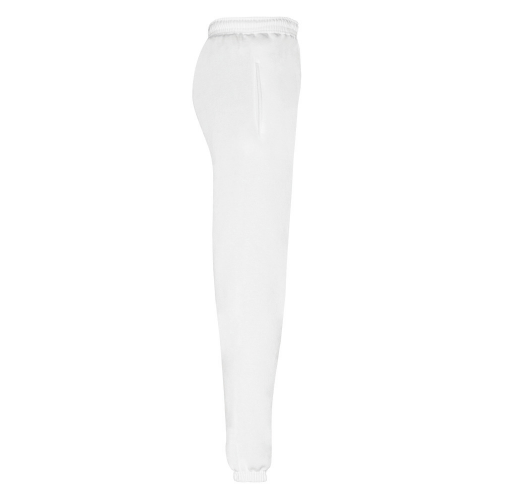 white Pantalón de jogging - tobillos elásticos (64-026-0)