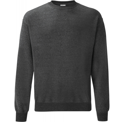 dark heather grey Sudadera Classic cuello redondo (62-202-0)