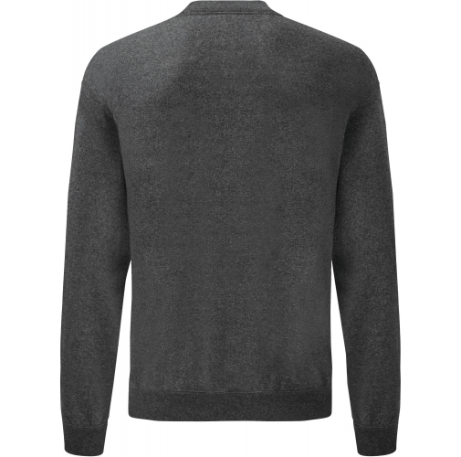 dark heather grey Sudadera Classic cuello redondo (62-202-0)
