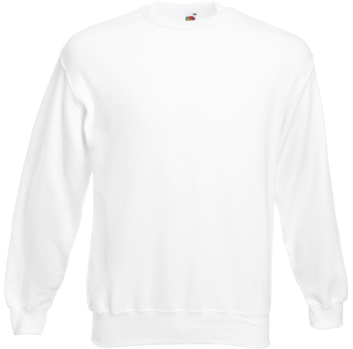 white Sudadera Classic cuello redondo (62-202-0)