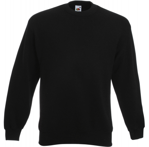 black Sudadera Classic cuello redondo (62-202-0)