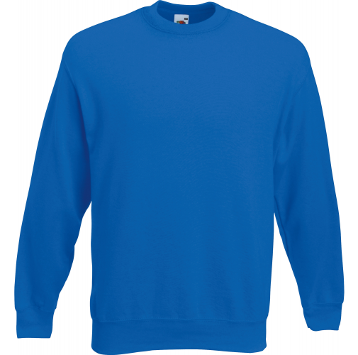 royal blue Sudadera Classic cuello redondo (62-202-0)