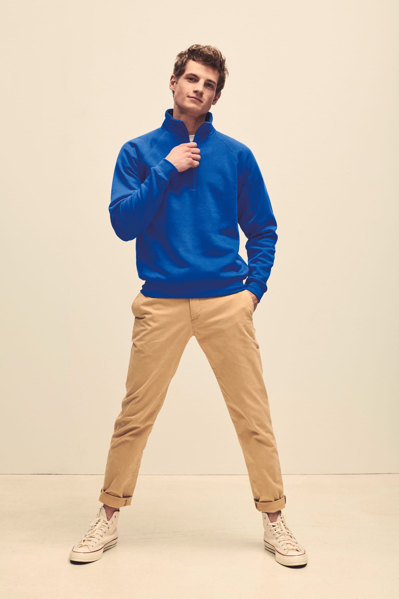 Sudadera 1/4 cremallera Premium (62-032-0)