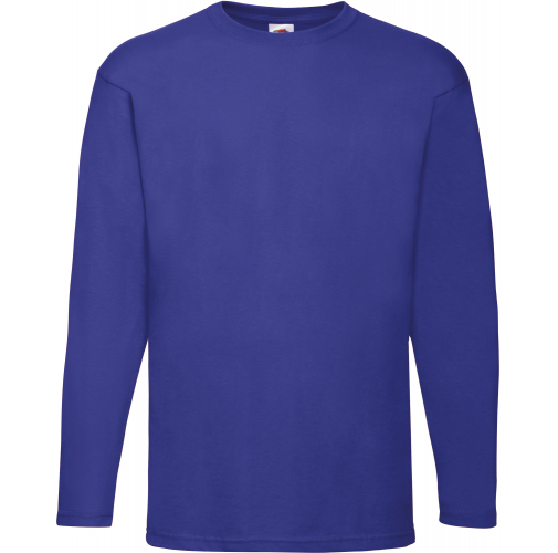 royal blue Camiseta Valueweight manga larga hombre (61-038-0)